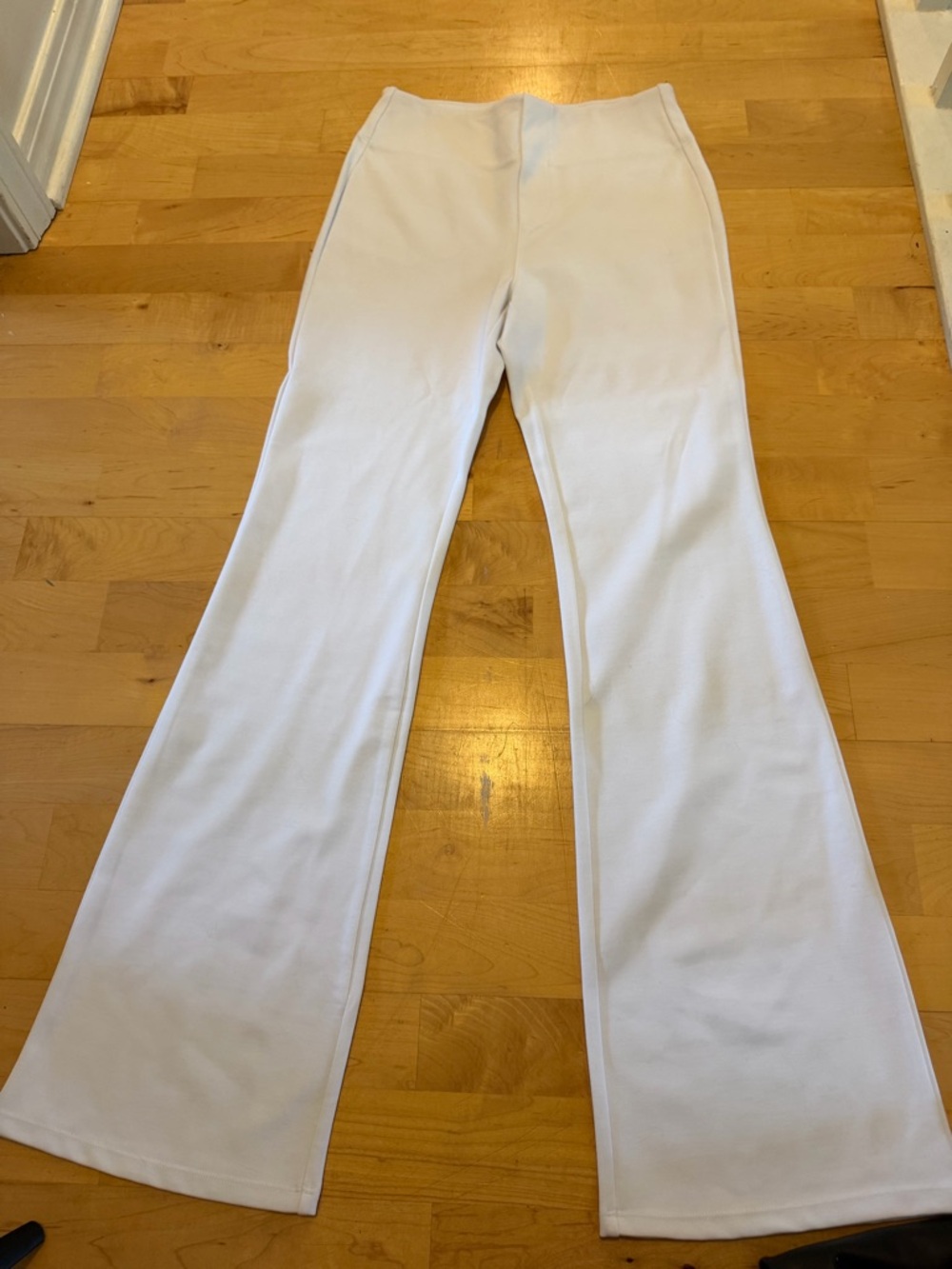 HALARA White Boot-Cut Flare Pants